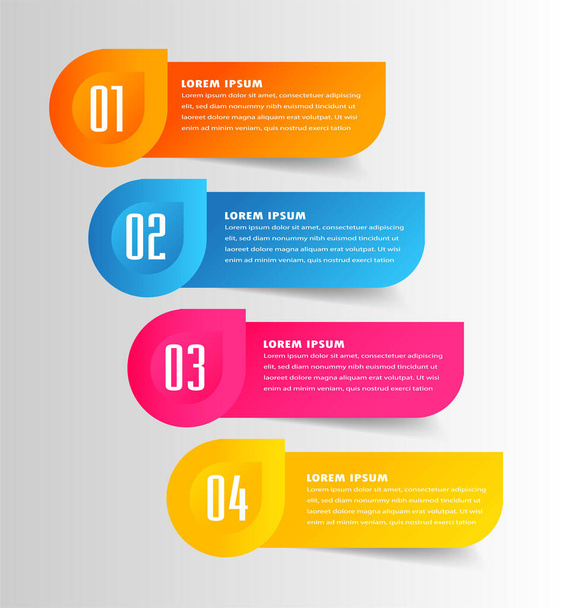 colorful modern text box template for website, computer graphic, technology and internet, banner - ベクター画像