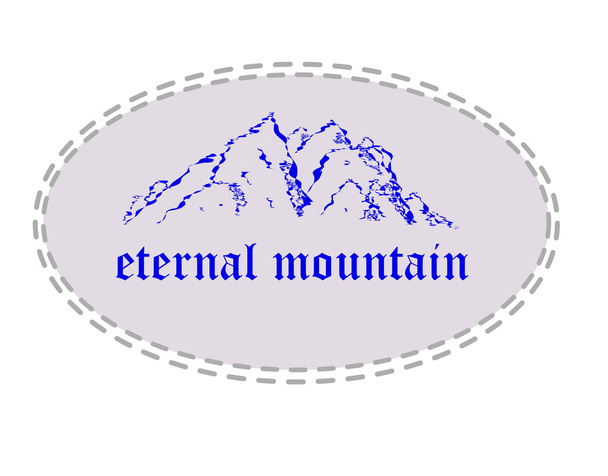 Eternal mountain. - Vector, Image