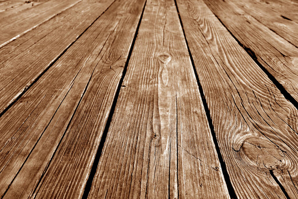 Brown color wooden terrace floor pattern. Background and surface for design.               - Photo, Image