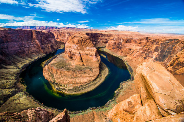 Лошадиный поворот на реке Колорадо, Аризона - Фото, изображение