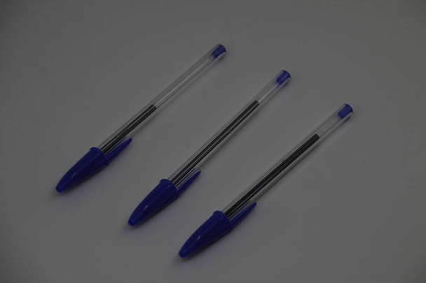 Ball pens in white background - Photo, Image