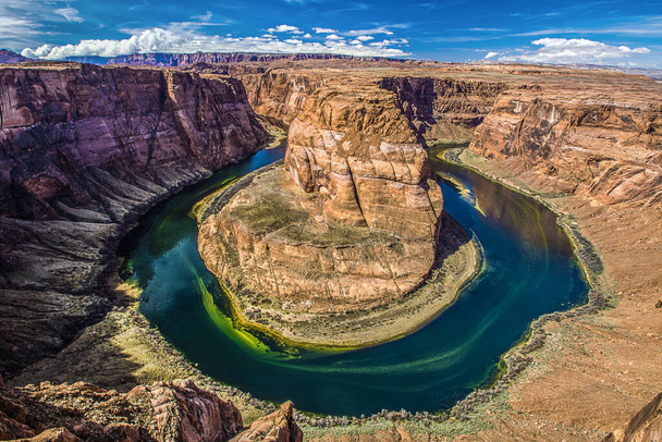 Horseshoe Bend на річці Колорадо поблизу Пейдж, штат Арізона, США. - Фото, зображення