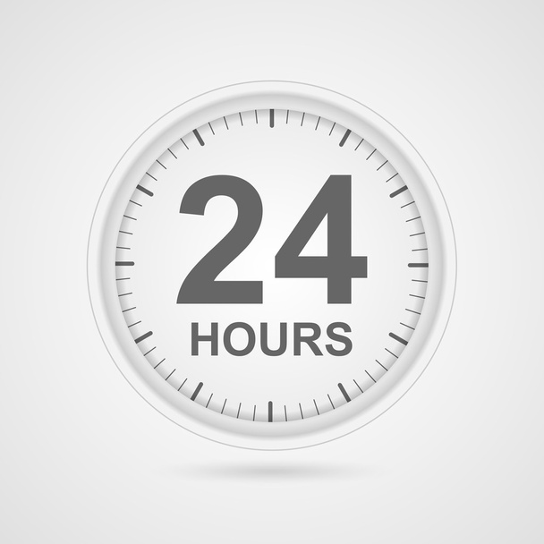 Icono de servicio al cliente 24 horas
. - Vector, Imagen