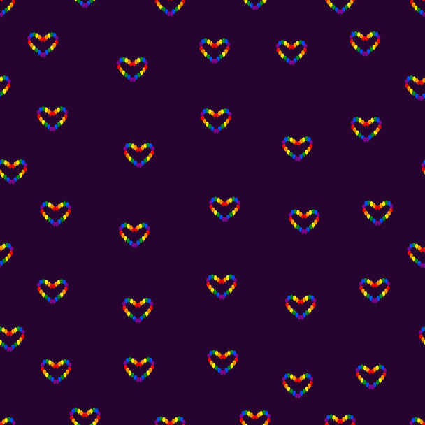Patrón sin costuras con globos multicolores (LGBT) - Vector, Imagen