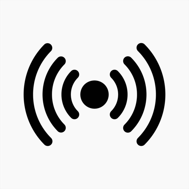 Вектор иконки Wi-Fi выделен на белом фоне. подходит для любых целей. элементы пользовательского интерфейса - Вектор,изображение