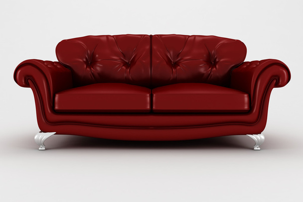 3d couch, studio render - Φωτογραφία, εικόνα