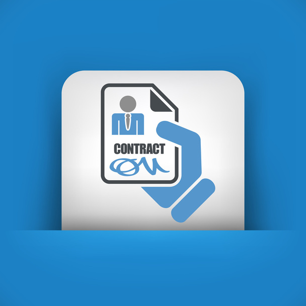 Worker contract signed - Vector, Image