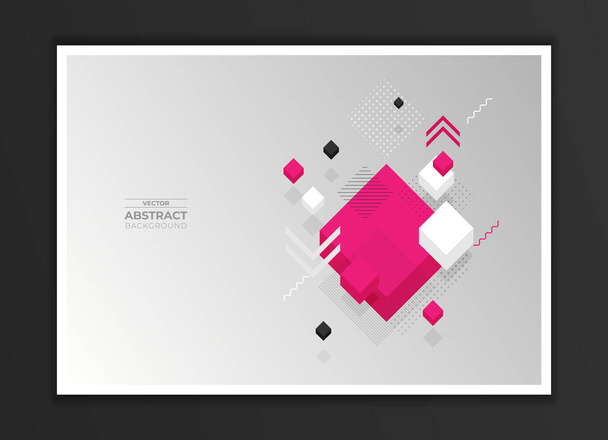 Abstract geometric composition forms modern background - Вектор, зображення