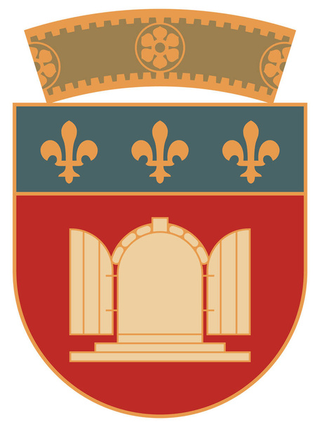 Wappen der albanischen Grafschaft Tirane - Vektor, Bild
