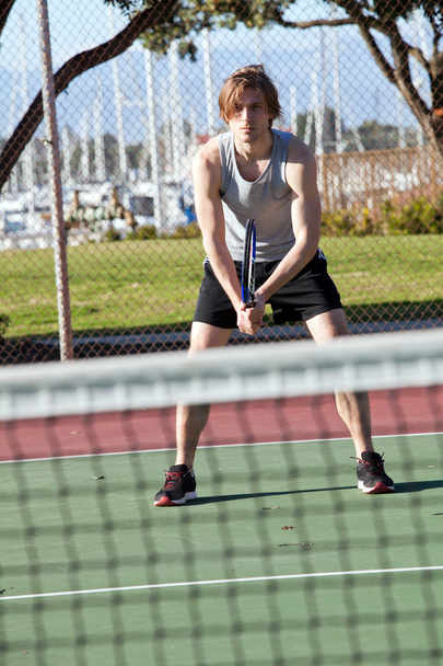 Homem a jogar ténis
 - Foto, Imagem