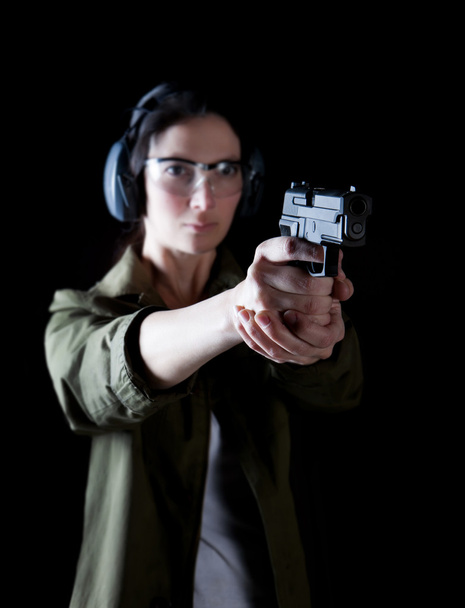 žena zbraň - Fotografie, Obrázek