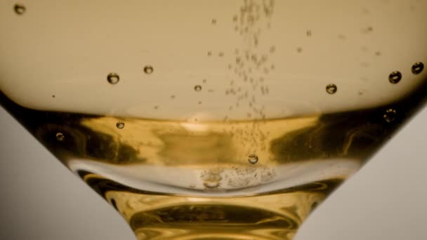 Champagner-Flöte mit Blasen - Filmmaterial, Video