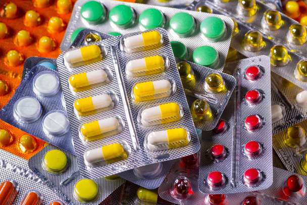 Variety of medicines and drugs - Fotó, kép
