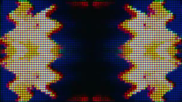 Software generated abstract animation, rainbow kaleidoscope imitation.  - Footage, Video
