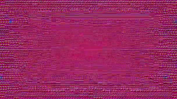 Colorful bad tv imitation flare iridescent background. - Footage, Video