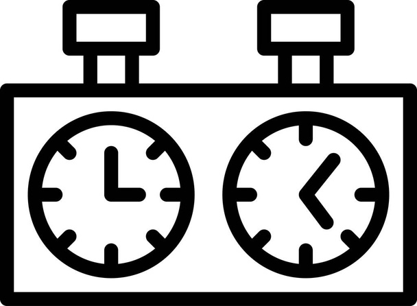 ilustración vectorial de un icono de reloj - Vector, Imagen