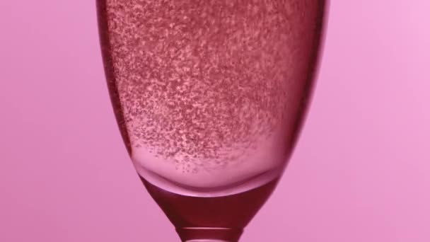 Flauta de champán con burbujas - Imágenes, Vídeo