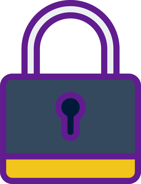 icône vectorielle de ligne de sécurité et de protection  - Vecteur, image