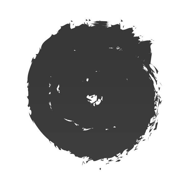 スクリブル汚れブラシストローク円形状 - ベクター画像