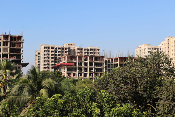 flatgebouw uitzicht op wonen op de stad - Foto, afbeelding