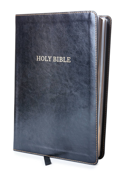 Raamattu valkoisella taustalla - Valokuva, kuva