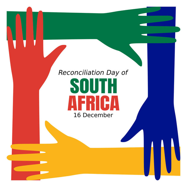 διανυσματικά γραφικά της ημέρας συμφιλίωσης της Νότιας Αφρικής καλό για την ημέρα συμφιλίωσης της Νότιας Αφρικής γιορτή. επίπεδο σχέδιο. flyer design.επίπεδη απεικόνιση. - Διάνυσμα, εικόνα