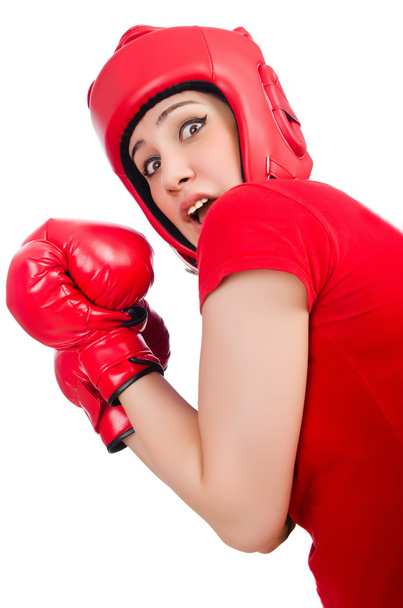 Woman boxer - Zdjęcie, obraz