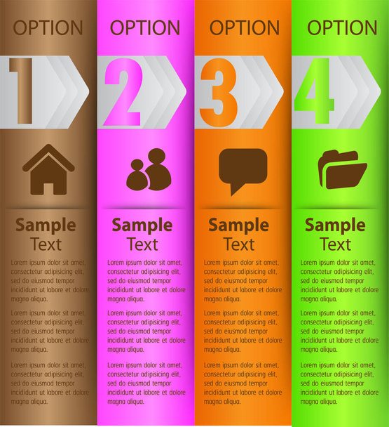 colorful modern text box template for website, computer graphic technology and internet, banner - Vector, Image