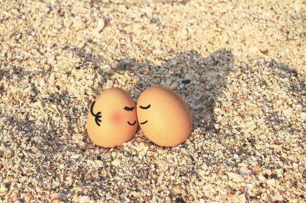 šťastný milence vejce - Fotografie, Obrázek