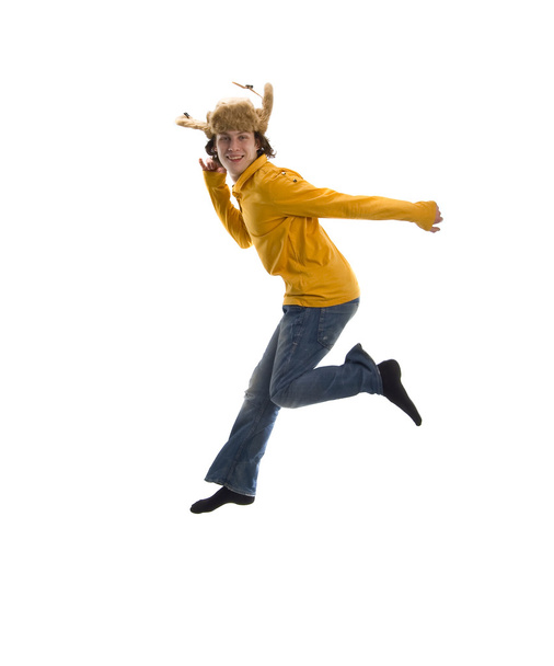 Jumping crazy boy - Fotó, kép