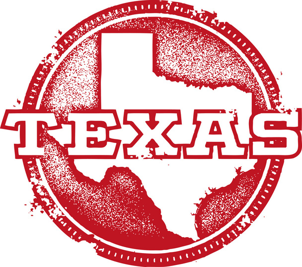 Texas USA State Stamp - Vector, Image