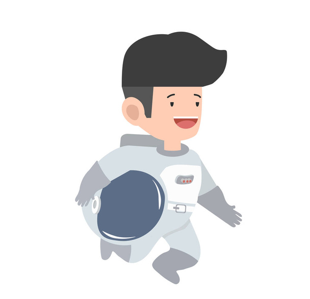 Male Astronaut Walking Characters vector - Вектор,изображение