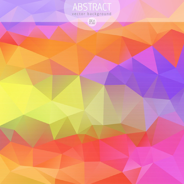 Abstract 3D geometric colorful mosaic background - Διάνυσμα, εικόνα