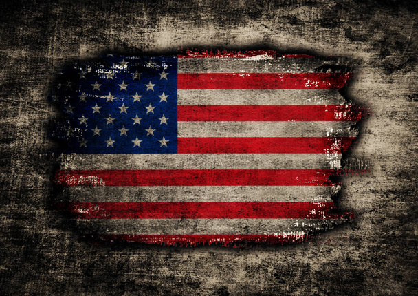 Grunge ΗΠΑ σημαία υφή φόντου - Φωτογραφία, εικόνα