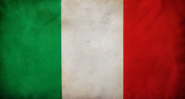 Grunge İtalya Bayrağı - Fotoğraf, Görsel