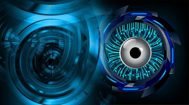 eye cyber circuit future technology concept background - Fotografie, Obrázek
