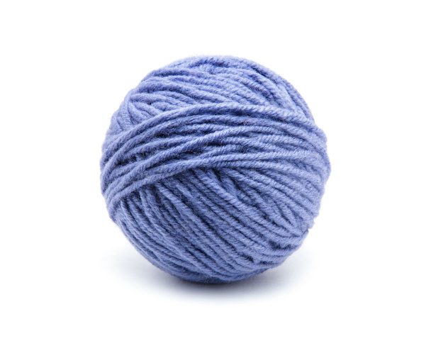 Ball of yarn on white background - Фото, зображення
