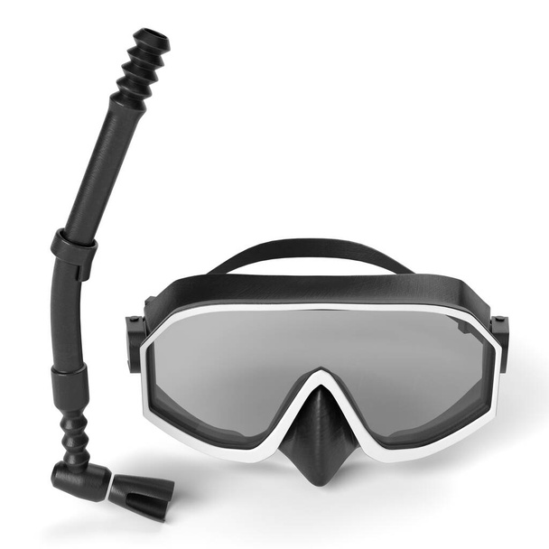 Ilustración 3D de un snorkel - Foto, Imagen