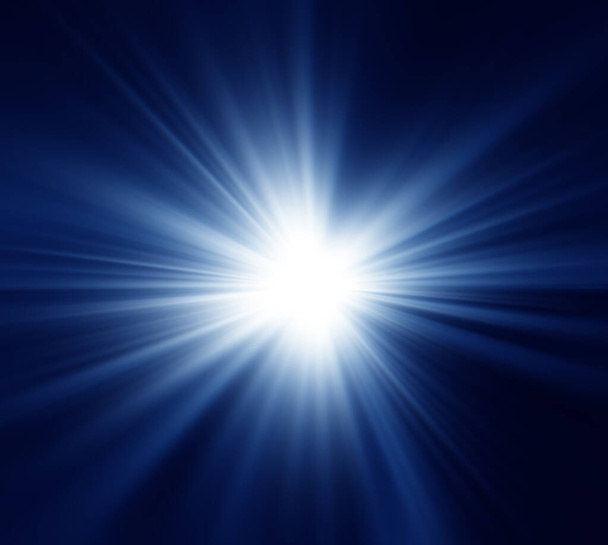 Абстрактный вспышечный фон, сияющая взрывающаяся звезда - Фото, изображение