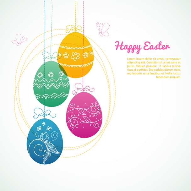 Easter design template - ベクター画像