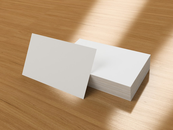 Business cards blank mockup - template - Photo, Image