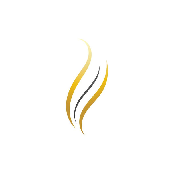 Saç dalgası logo vektör şablonu - Vektör, Görsel