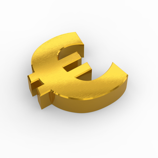 Simbolo EURO dorato
 - Foto, immagini
