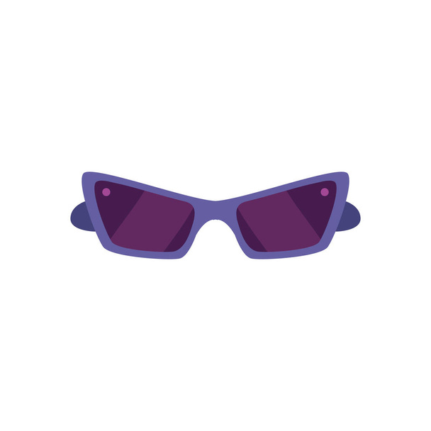 sunglasses feminine, flat style in white background - Vector, Image