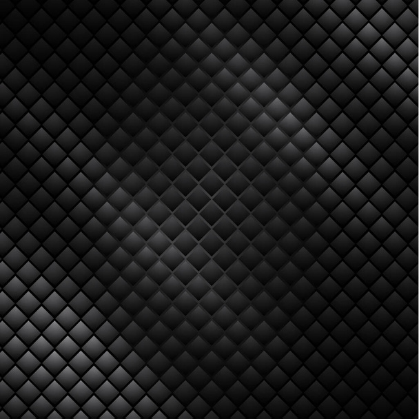 Panoramic texture of black and gray carbon fiber - illustration - Vector, Image