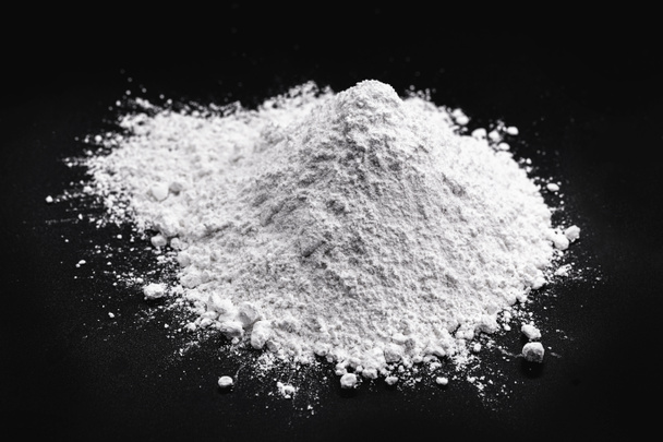 Magnesium oxide, is a natural product, obtained from the calcination of the mineral magnesia, strengthens the digestive system. Medicine or pharmacy concept. - Photo, Image