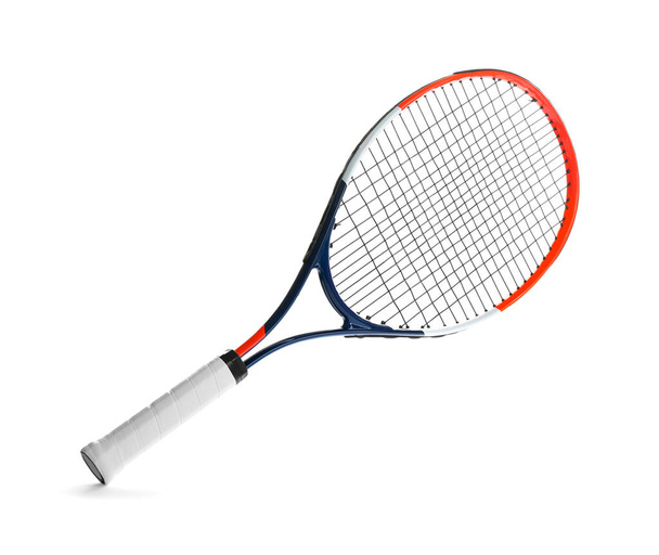 Tennis racket isolated on white. Sports equipment - Φωτογραφία, εικόνα