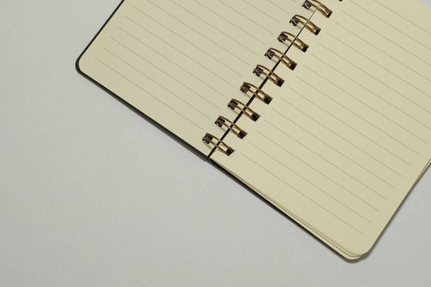 close up of diary on white background - Foto, Imagen