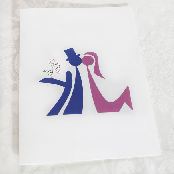 Desenhos animados imagem do casamento
 - Foto, Imagem