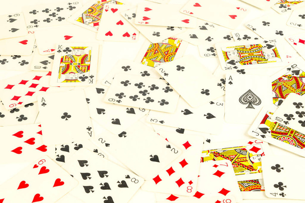 Πόκερ υφή κάρτας Κάρτες καζίνο ως φόντο - Φωτογραφία, εικόνα